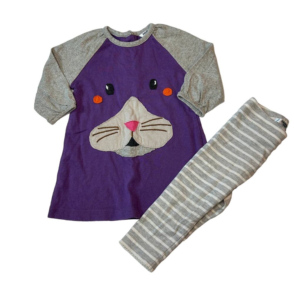 Baby Boden Bunny Rabbit Tunic Dress & Leggings 3-6M